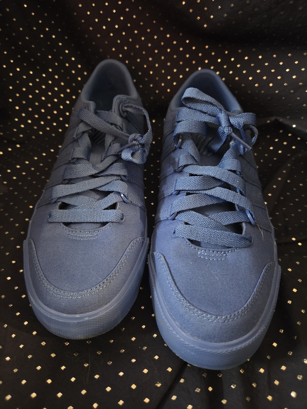 ​K-Swiss Blue Canvas Low-Top Casual Sneakers Size 11 Men / 12.5 Women